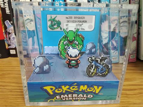 Rayquaza Sky Pillar (Emerald) - Pokémon Emerald 3D Diorama Cube ...