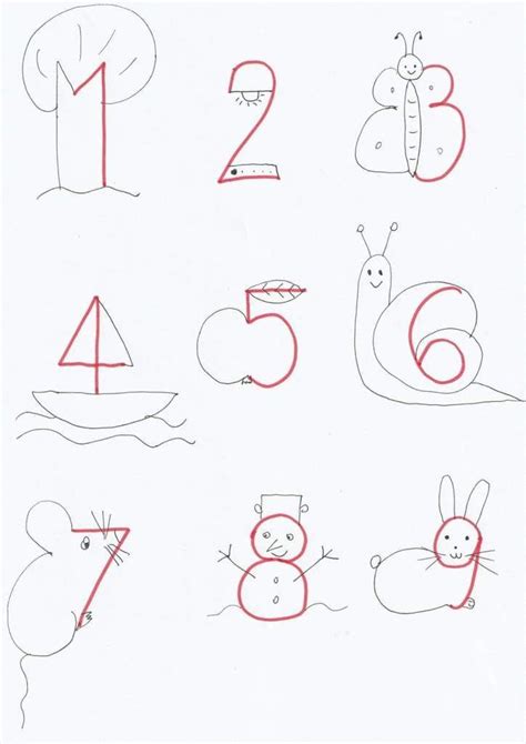 Image result for How to Draw Using Numbers 1 10