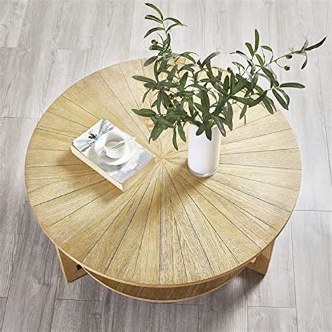 Gexpusm Solid Wood Round Coffee Table with Chess and Card India | Ubuy