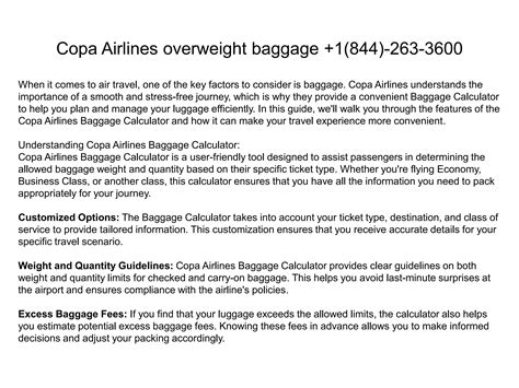 Baggage Policy Copa Airlines at Terrie Adkins blog