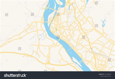 Printable Street Map Yichang Province Hubei Stock Vector (Royalty Free) 1531696844 | Shutterstock