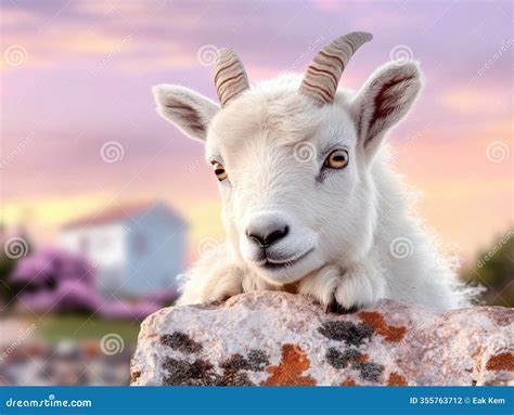 Animal Wildlife Wild and Adaptation a Wild Mountain Goat, Showcasing Incredible Physical ...