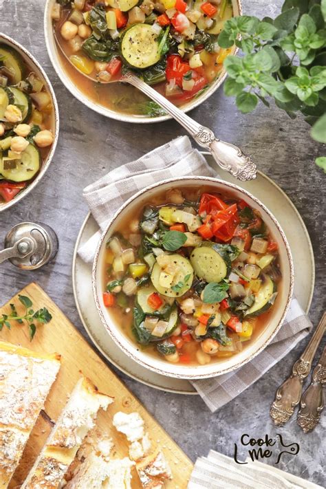 Mediterranean Vegetable Soup Recipe - COOK.ME