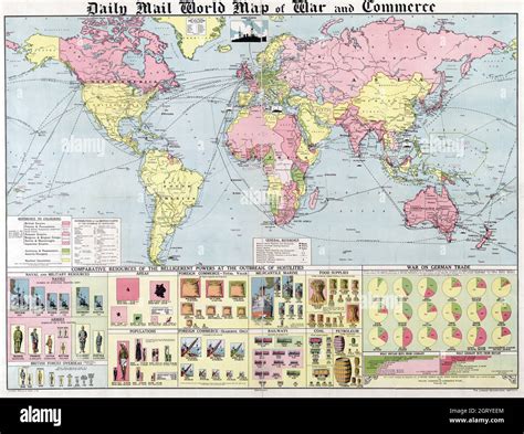 World War 1 Map Of Countries Involved