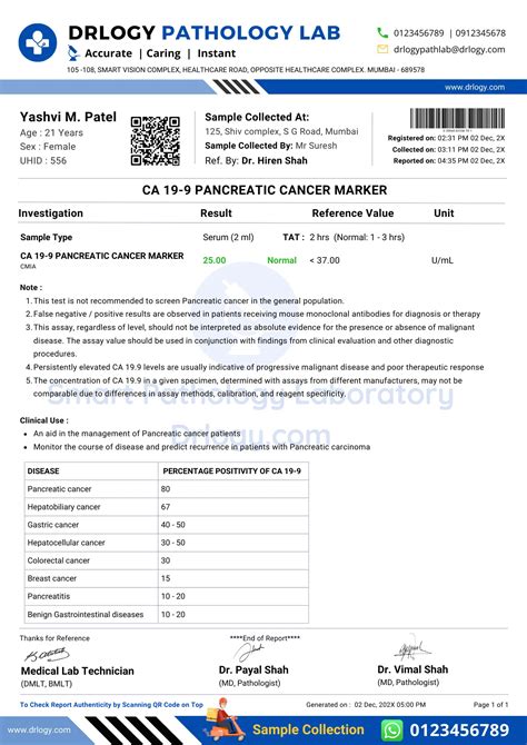 CA 19-9 Test For Cancer: Purpose, Procedure and Result | Drlogy