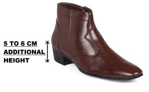 Baxxico Men's 2 Inch Height Increasing Formal Slip-on Boots Outdoors ...