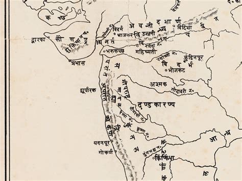 Map of India in the Age of the Mahabharata. India Map - Etsy India