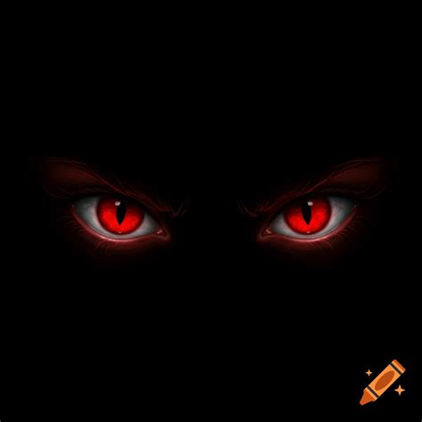 Dark and mysterious glowing eyes on Craiyon
