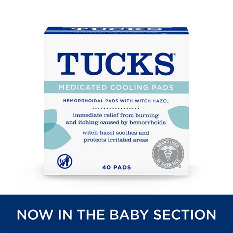TUCKS 40ct Medicated Hemorrhoidal Postpartum Healing and Cleaning Pads ...