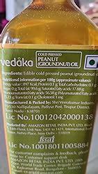 Amazon Brand - Vedaka Cold Pressed Peanut (Groundnut) Oil | 1 Litre ...