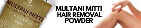 Amazon.in: Samisha: Multani Mitti Hair Removal Powder
