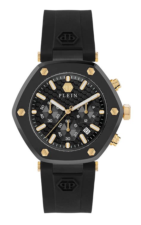 Philipp Plein The Hexagon Chrono Men Black Dial Quartz Watch At JUST ...