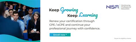 Continuing Professional Education Certification |NISM