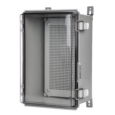 PowGrow Junction Box, Waterproof Hinged Clear Cover Plastic Junction ...