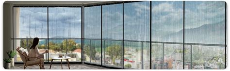 HIPPO Outdoor Transparent PVC Solid Waterproof Curtain for Balcony All ...