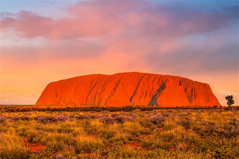 Geographic Map Ayers Rock Australia