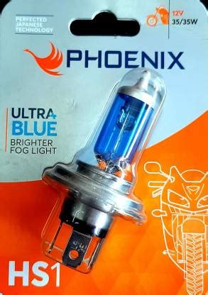 HALONIX PHOENIX HS1 Ultra Blue Fog Lamp Motorbike Halogen (12 V, 35 W ...