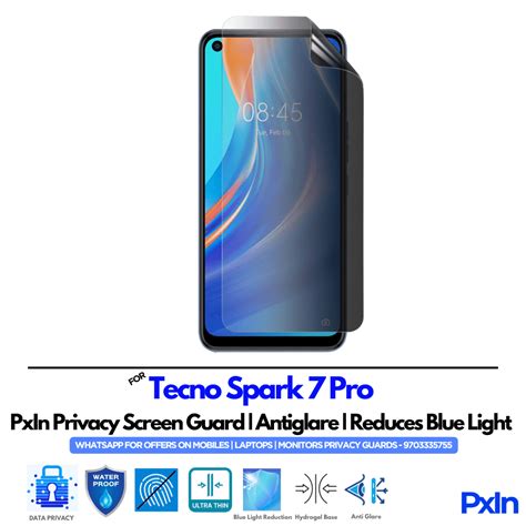 Privacy Screen Guard for Tecno Spark 7 Pro Mobile | No.1