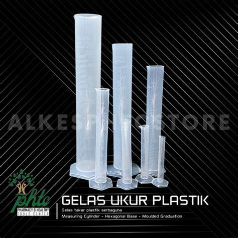 Jual Gelas Ukur Plastik l measuring Cylinder Graduation / Gelas Ukur ...