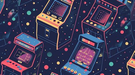Arcade pattern wallpaper | Premium AI-generated image