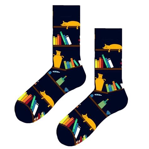 Bookshelves Unisex Crew Socks – Lazzy Socks