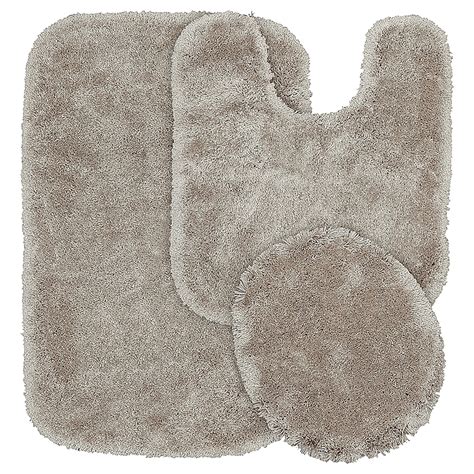 Garland Rug Finest Luxury 34-in x 21-in Taupe Nylon Bath Mat Set ...