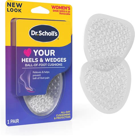 Brandclub - Ball of Foot Cushions for High Heels (One Size) // Relieve and Prevent Ball of Foot ...