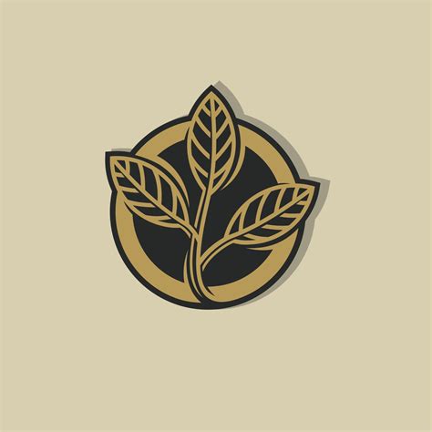 luxury leaf emblem logo 21314224 Vector Art at Vecteezy