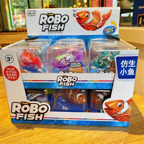 Amazon Robo Alive Robo Fish Robotic Swimming Fish (blue + Red 2 Pack ...