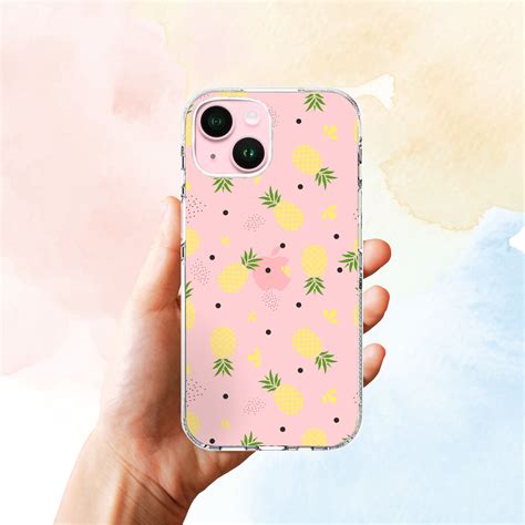 Clear Silicone Case Pineapple Pattern – sillycanvas