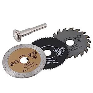 HSS Mini Circular Saw Blade Cutting Blade Rotary Tool+Mandrel with ...