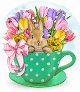 Image result for Bunny in Tea Cup Painting