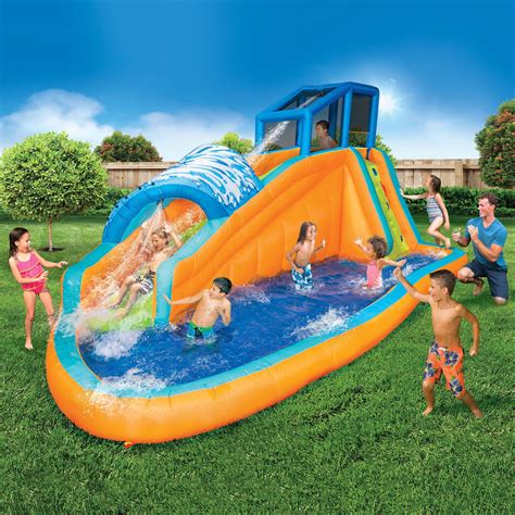 Banzai Surf Rider Aqua Park (Inflatable Water Slide Backyard Summer Fun ...