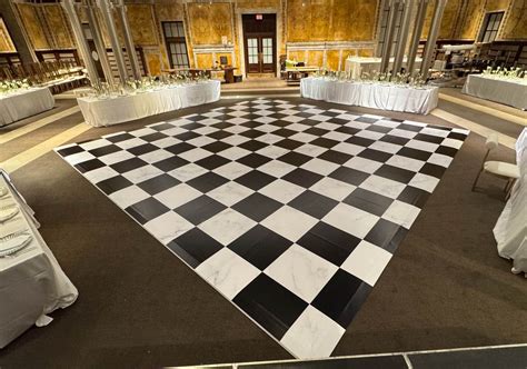 Checkered Dance Floor Wraps - Onyx Event Group