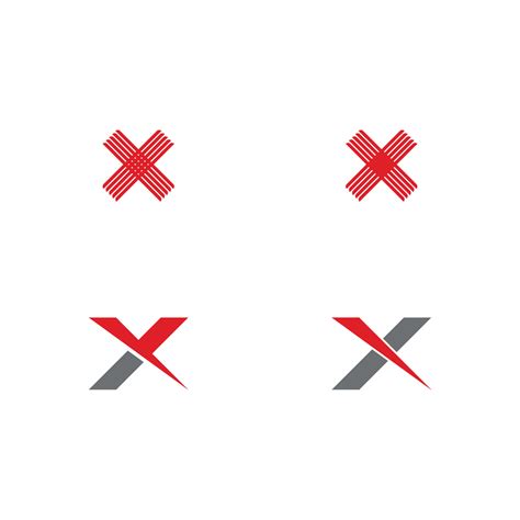 Letter x symbol abstract logo vector image 15033584 Vector Art at Vecteezy - Letter X Symbol
