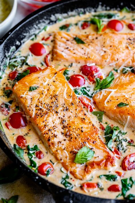 Creamy Tuscan Salmon (30 Minute Dinner!) from The Food Charlatan ...