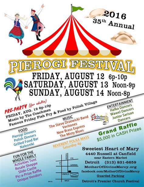Sweetest Heart of Mary Pierogi Festival - Friday, August 12, 2016, 6:00 PM - Mother of Divine ...