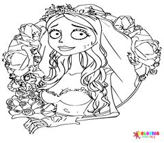 Image result for Emily Corpse Bride Coloring Pages