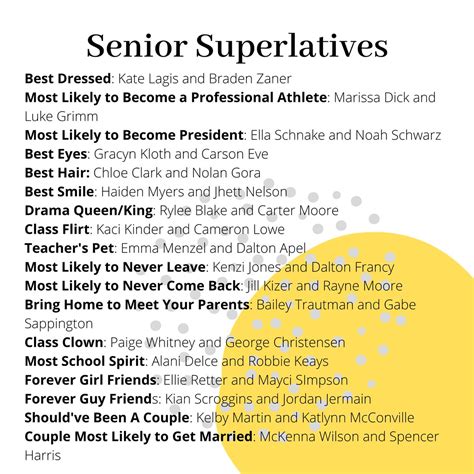 Senior Superlatives