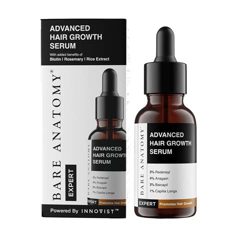 Buy Bare Anatomy Advanced Hair Growth Serum 3% Redensyl + 4% Anagain ...