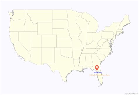 Map of Chiefland city - Thong Thai Real