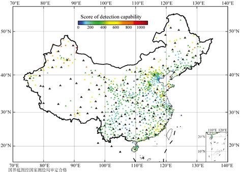 中国地震台网监测能力评估和台站检测能力评分(2008—2015年)