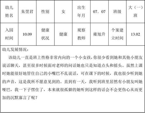 【教育教学观察记录表】范文118