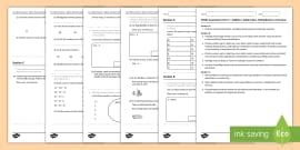 Grade 4 Multiplication and Division Term 2 Test - Twinkl