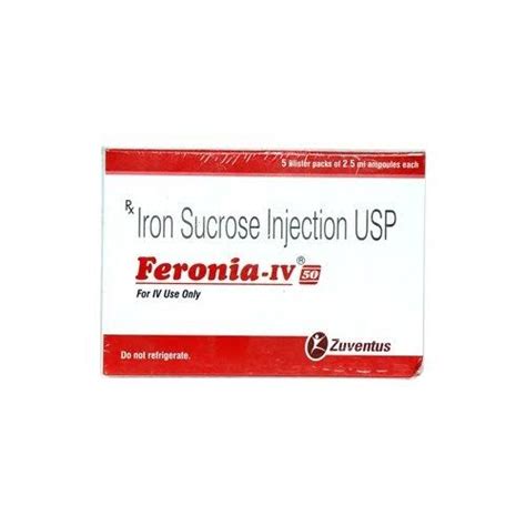Feronia-IV 100 Injection - Uses, Side Effects, Price, and Dosage ...
