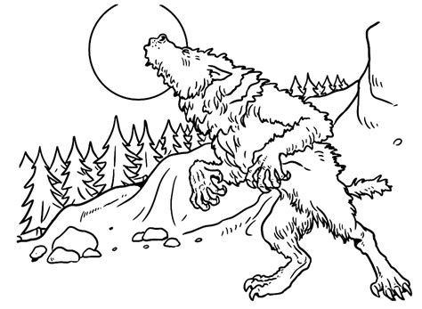 60+ Werewolf Coloring Pages - Free Printable PDF, JPG, PNG & Online ...