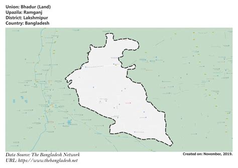 Bhadur Union, Lakshmipur - map of lakshmipur district bangladesh