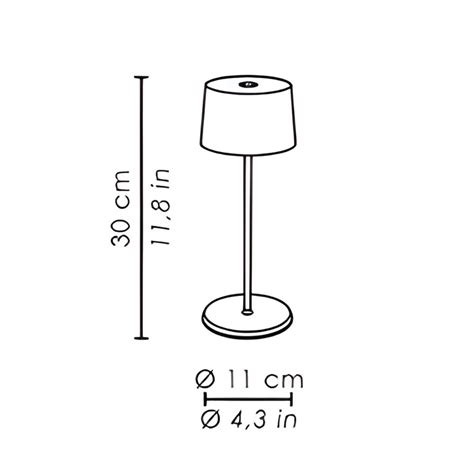 Zafferano Olivia Pro Mini Rechargeable Led table lamp