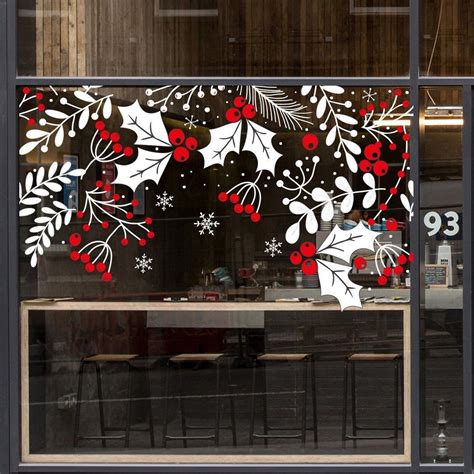Vinyl holiday decal christmas window decals winter decals christmas ...