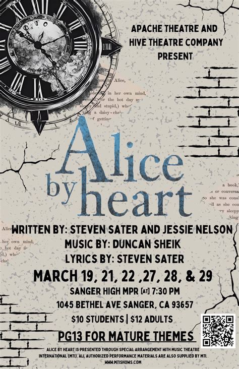 Apache Theatre and Hive Theater Company presents "Alice by Heart" - The ...
